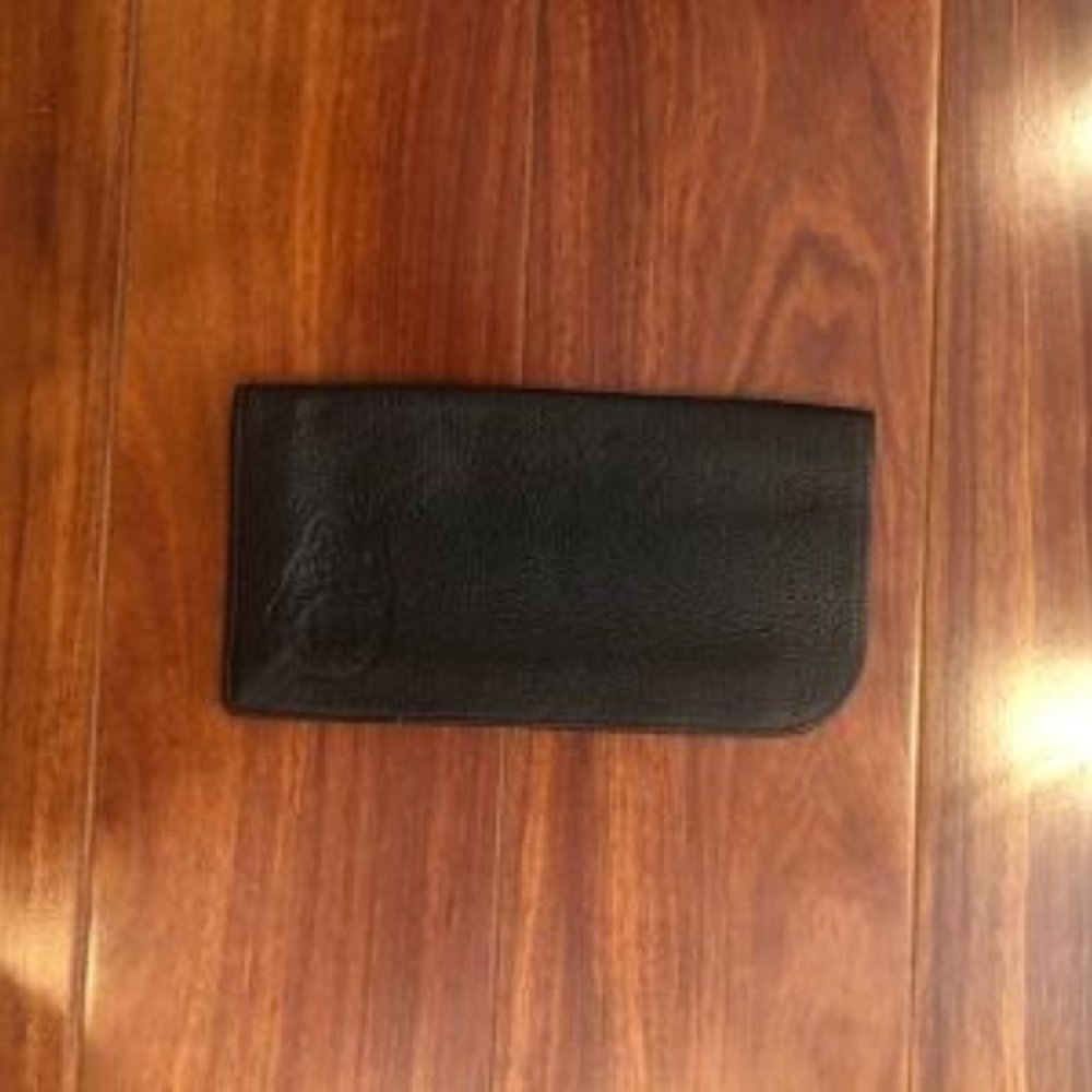 CARLOS FALCHI SUN GLASS EYE GLASS CASE HOLDER BLACK